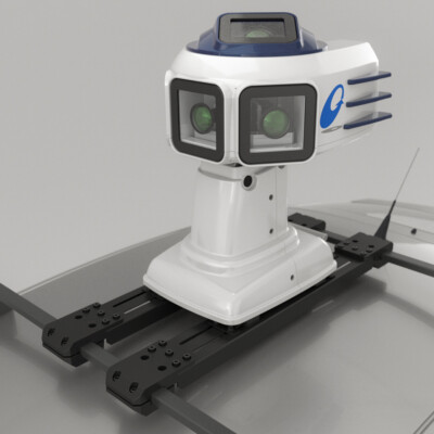 半天球面高精細画像撮影システム 初号機 プロダクトデザイン事例:半天球面高精細画像撮影システム