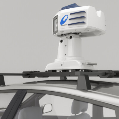 半天球面高精細画像撮影システム 初号機 プロダクトデザイン事例:半天球面高精細画像撮影システム